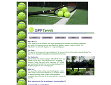 Tablet Screenshot of gpptennis.com